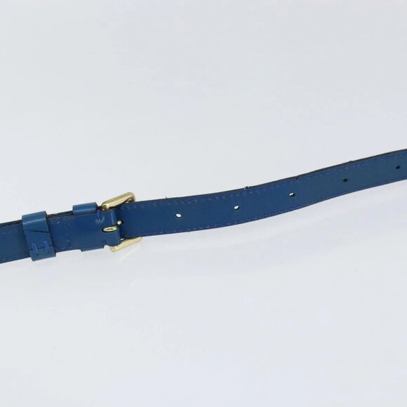 LOUIS VUITTON Epi Capuchin Shoulder Bag Blue M52345 LV Auth 149056 - Picture 9 of 16